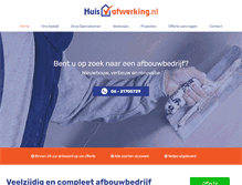 Tablet Screenshot of huisafwerking.nl